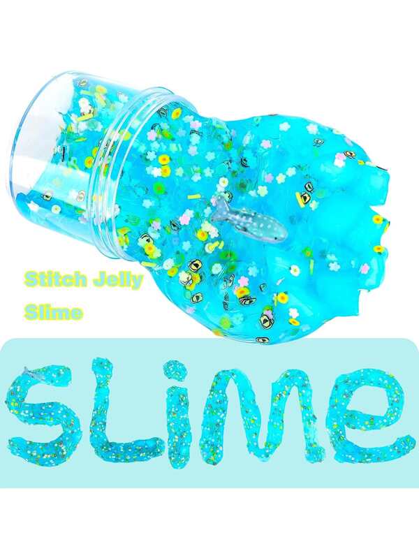 Super Mini Slime Kit2 Packs Jelly Cube Crunchy Slime, Non Sticky