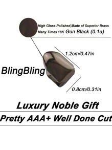 1 Pieza De Brackets Dentales Con Dientes Puntiagudos En Negro - Negro - Ver 2