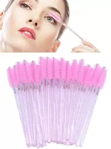 50支装一次性睫毛刷，微晶睫毛膏刷头，化妆美容工具，化妆品，便宜，房间装饰，梳妆台，旅行，卧室，化妆配件，便宜，圣诞礼物，化妆品，化妆工具，便宜货，礼物，女士礼物，圣诞礼物