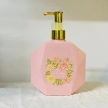 1pc 300ml Pink Decorative Pump Dispenser Bottle For Shampoo & Shower Gel, Home Use - Pink - View 4