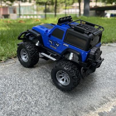 1:43迷你4WD遙控越野交通工具適用於男孩,爬車,夜晚玩具,蛋糕裝飾(電池不包含)