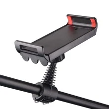 AW Microphone Boom Arm Stand W/ Dual Mic Clips Adjustable Tripod Phone Mount Holder - 黑色 - 查看 7