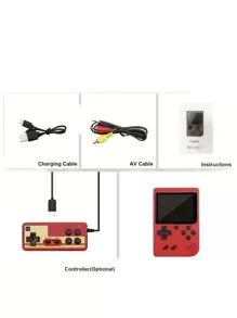 2.4 Inch Lcd Screen Retro Video Games Console Built-In 400 IN 1 Handheld Portable Pocket Mini Game Player For Christmas Gift - Blue - View 9