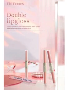 Fit Colors 創意雙頭不沾杯霧面和閃耀唇彩唇蜜液體口紅 - 06 Heartthrob - 查看 5