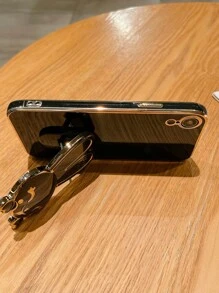 Ốp điện thoại hình thỏ với thiết kế cầm nắm nổi bật, phiên bản quốc tế, không phải phiên bản nội địa. - màu đen - Xem 4