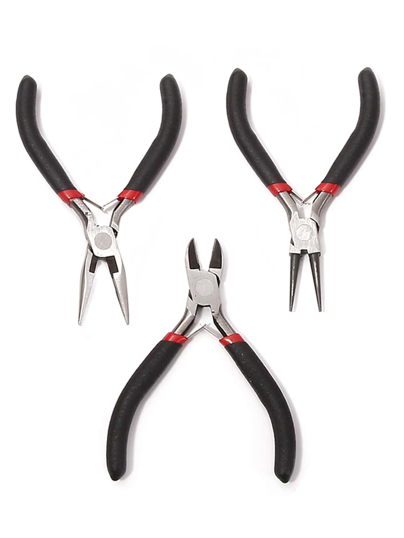 珠宝钳，3 件套珠宝制作钳工具，含尖嘴钳、链嘴钳、圆嘴钳和钢丝钳，适用于珠宝维修、绕线、工艺品、珠宝制作用品 - 3pcs - 查看 1