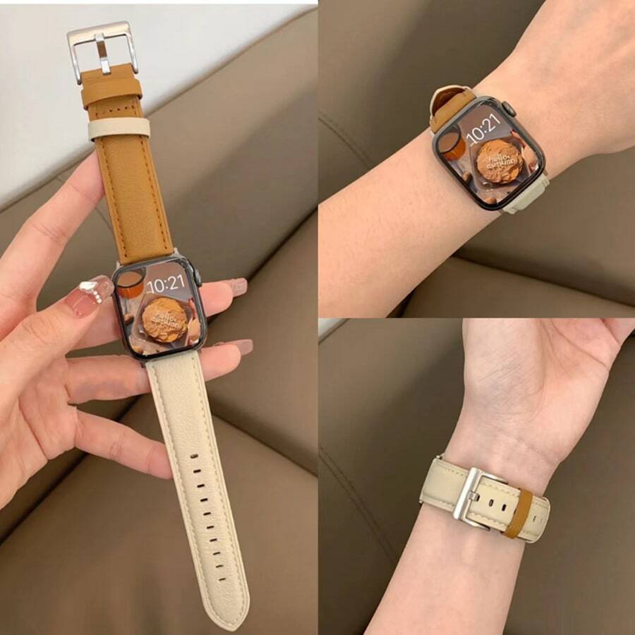 超細纖維皮革手錶帶,適用於蘋果手錶 - 彩色 - 查看 1