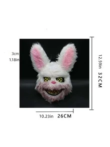1 pieza Halloween horror encender conejo Mascarilla fiesta de disfraces Decoración Adorno - máscara de conejito - Ver 6