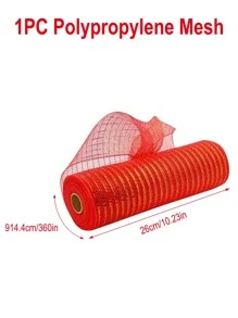 1卷紅色緞帶,diy花圈蝴蝶結緞帶,禮品裝飾緞帶,生日婚禮假日派對背景裝飾紗布,聖誕樹裝飾緞帶 - 紅色 - 查看 4