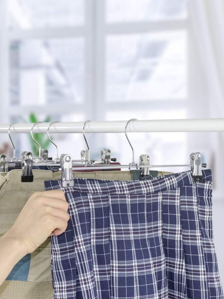 Baxcdyswe 5 in 1 Grucce Pantaloni, Acciaio Inossidabile appendini per pantaloni, portapantaloni per armadio, Appendino Antiscivolo Multifunzionali Appendiabiti stampelle attaccapanni