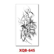 防水臨時紋身貼紙線條幾何圖形狐狸熊貓狼紋身鹿花身體藝術手臂假袖紋身女性男性 - 金色 - 查看 6