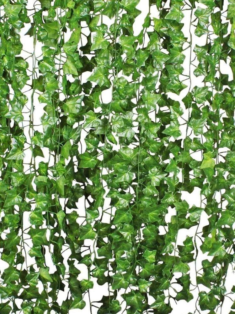 Vlecexs 3 Pezzi Piante Pendenti Artificiali, 105CM Pianta Artificiale Sospesa, Edera Artificiale Piante Finte, Piante Finte da Interno Cadenti per Matrimonio Giardino Balcone Deco
