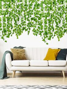 40 Chân 6 Dây Cây Lá Thường Xuân Nhân Tạo Cây Nho Treo Vòng Hoa Hoa Tán Lá Giả Nhà Bếp Sân Vườn Trang Trí Tường Đám Cưới Phòng Tiệc Công Cụ Thẩm Mỹ - màu xanh lá - Xem 4