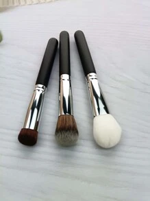 3 piezas Set de brochas de maquillaje para Base , Colorete , Polvo , mezcla con contorneado