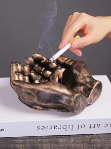 水泥花盆模具,矽膠手型花盆模具,適用於花園裝飾,混凝土煙灰缸模具,小珠寶及托盤用石膏模具 - 白色 - 查看 6