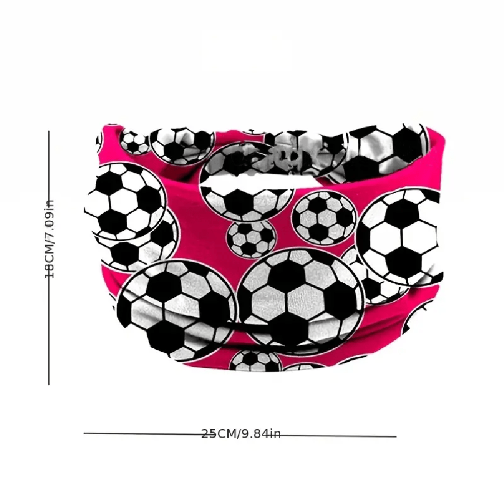 Soccer Headband, Elastic Super Wide Sport Head Wrap, Unisex Sweatband