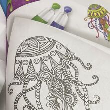 1入組動物和字母圖案書 - 藍色 - 查看 3