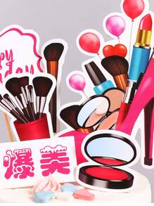 5pcs Rich & Beautiful High Heels Cake Toppers,Christmas - Multicolor - View 3