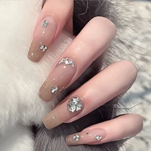 10 Peças Pequenas Decorações de Strass de Metal para Unhas, Encantos para Unhas, Gemas para Unhas, Suprimentos para Unhas DIY