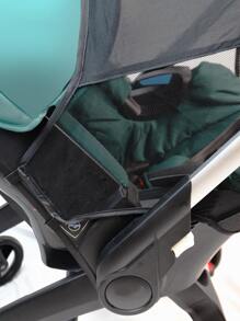 1 件黑色汽车座椅遮阳篷，婴儿车遮阳罩，保护宝宝免受阳光、风和蚊虫侵扰，适合 Doona 汽车座椅配件，轻巧设计 - 黑色 - 查看 7