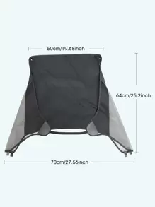 1 件黑色汽车座椅遮阳篷，婴儿车遮阳罩，保护宝宝免受阳光、风和蚊虫侵扰，适合 Doona 汽车座椅配件，轻巧设计 - 黑色 - 查看 5