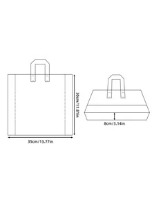 5 Piezas/set Bolsas De Embalaje Moradas Con Marco Dorado Helado - Morado - Ver 5