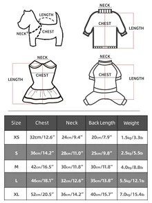 1入組寵物衣服溫暖搖粒絨背心帶愛心圖案適用於小狗和貓,秋天&冬天 - 彩色 - 查看 7