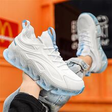 Trắng Giày thể thao Với Linh hoạt , Giải trí , Hợp thời Thiết kế , Thoải mái , Thoáng khí , Chống trượt , Bền chặt Tính năng - trắng - Xem 9