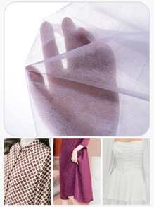 100cm*500cm Thin Fusible Non-woven Interfacing Hot Melt Adhesive Lining For Clothes - White - View 2