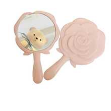 Espejo De Mano Rosado - Rosa - Ver 2