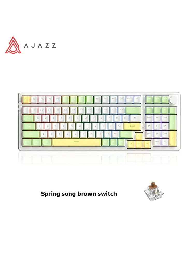 AJAZZ AK992 Mechanical Keyboard Tri-Mode Hot Swap 2.4G/Wired/BT