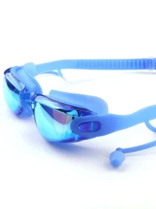 SHENYU (Set Of 5) Swimming Goggles, Swimming Cap, Nose Clip & Earplugs - Royal Blue - View 5