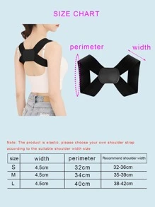 1 件可调节 8 字形运动胸罩肩带、便携式露肩姿势矫正器、运动塑形背部支撑带