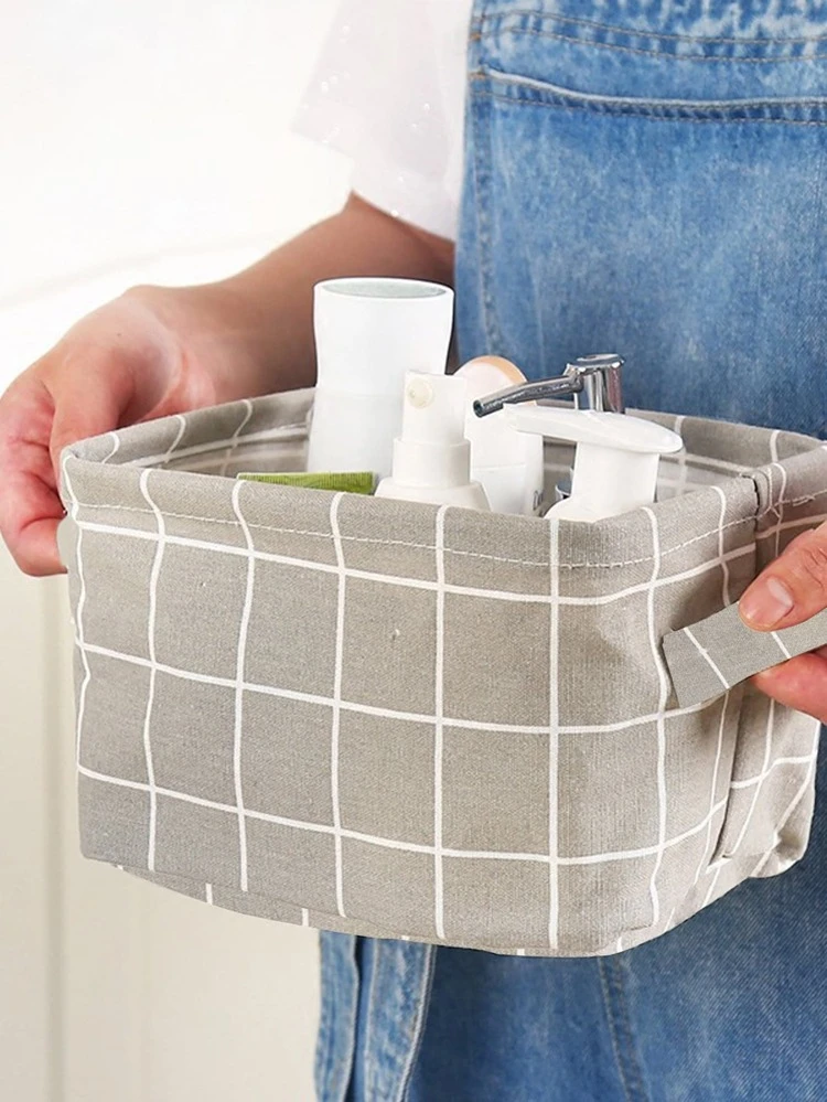 1pc Laundry Hamper, Desktop Storage Basket Sundries Storage Box Cosmetic Book Organizer Underwear Stationery Container Laundry Basket,For Back To School