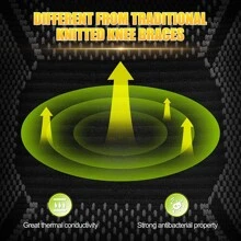 1對膝蓋支撐套,男女適用 - 壓縮式膝蓋護套,適用於運動,跑步,健身,舉重等