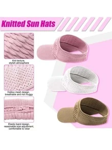 Solid Visor Hat - Black - View 6