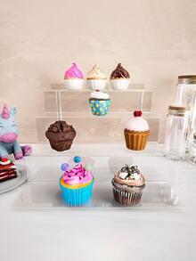 1pc (including Installation Tools) Acrylic Perfume Display Stand For Dolls, Makeup, Bathroom Accessories - Clear - View 3