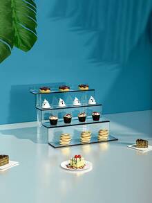 1pc (including Installation Tools) Acrylic Perfume Display Stand For Dolls, Makeup, Bathroom Accessories - Clear - View 1