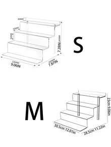 1pc (including Installation Tools) Acrylic Perfume Display Stand For Dolls, Makeup, Bathroom Accessories - Clear - View 6