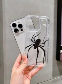 Funda de celular transparente con patrón de araña - Multicolor - Ver 4