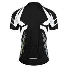 Jersey de ciclismo hombre montaña bicicleta ropa de secado rápido carreras bicicleta ropa transpirable ciclista ropa desgaste - Negro - Ver 2