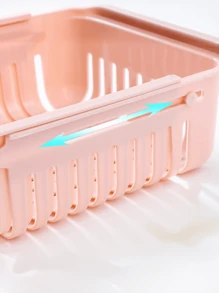 1 pieza Cesta de almacenamiento rosado escalable casa para