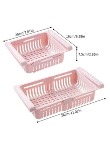1 pieza Cesta de almacenamiento rosado escalable casa para