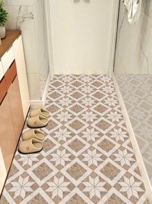 9pcs Marble Pattern Floor Tile Stickers, Pvc Waterproof Floor Wall Stickers - Multicolor - View 5