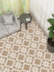 9pcs Marble Pattern Floor Tile Stickers, Pvc Waterproof Floor Wall Stickers - Multicolor - View 4