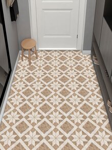 9pcs Marble Pattern Floor Tile Stickers, Pvc Waterproof Floor Wall Stickers - Multicolor - View 2