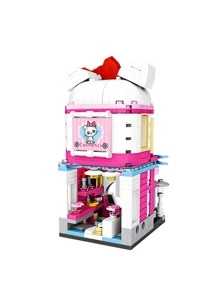 城市街道可爱猫咪化妆品店商店 城市街道可爱猫咪化妆品店商店 建筑 DIY 迷你积木 积木 成人积木玩具 青少年 圣诞节礼物 生日礼物 房间装饰 - 藍色 - 查看 3