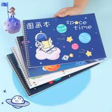 1 Cuaderno De Dibujo De Graffiti De Dibujos Animados Para Niños - Azul - Ver 3