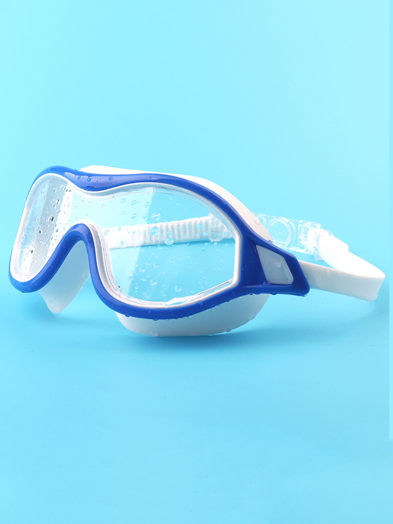 SHENYU Wide Vision Adult & Teenage Swimming Goggles - Blue and White - View 1