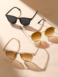 4Pairs Fashion Glasses Shades For Summer Or Daily Life Outdoor Travel Beach Accessories For Women Glasses Shades For Summer Beach Vacation,Outdoor,Travel - Multicolor - View 6